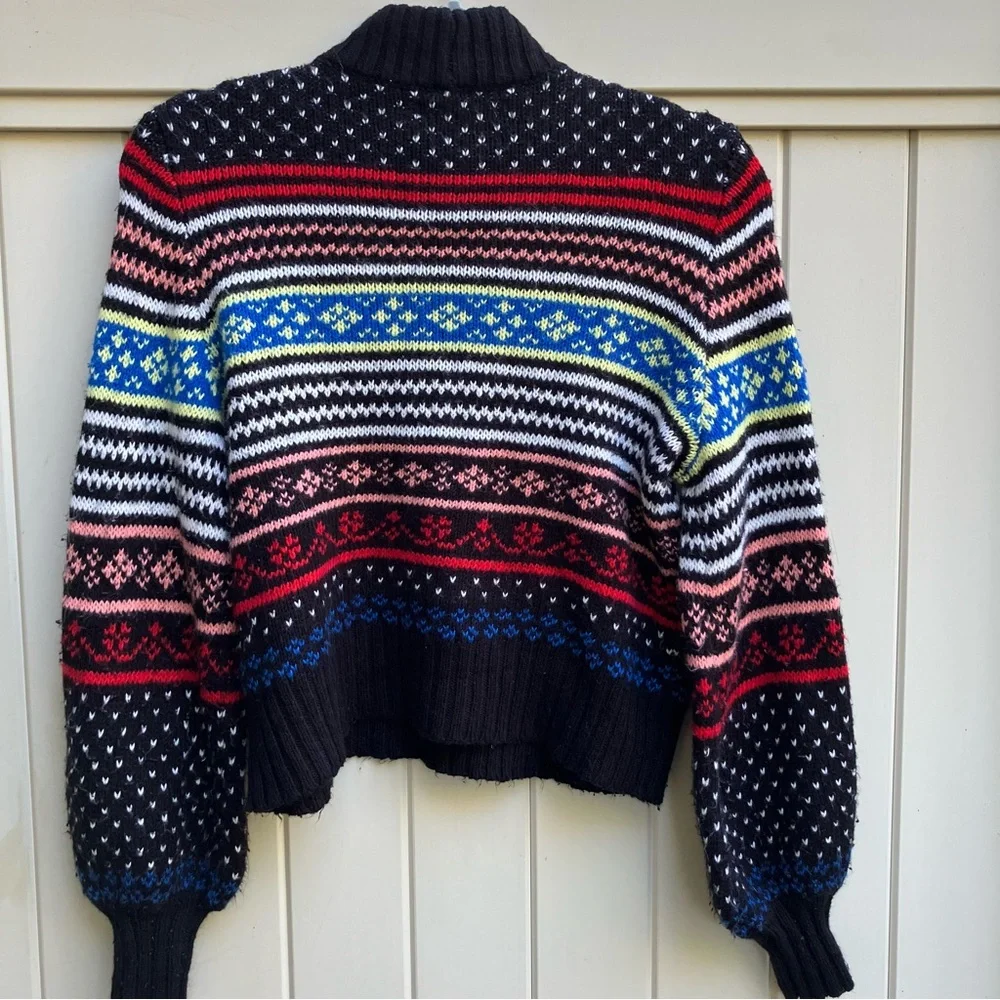 American Eagle Fair Isle sweater small multicolor